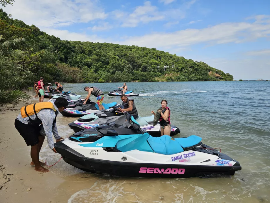 Stop under køreturen fra Koh Samui til Pig Island