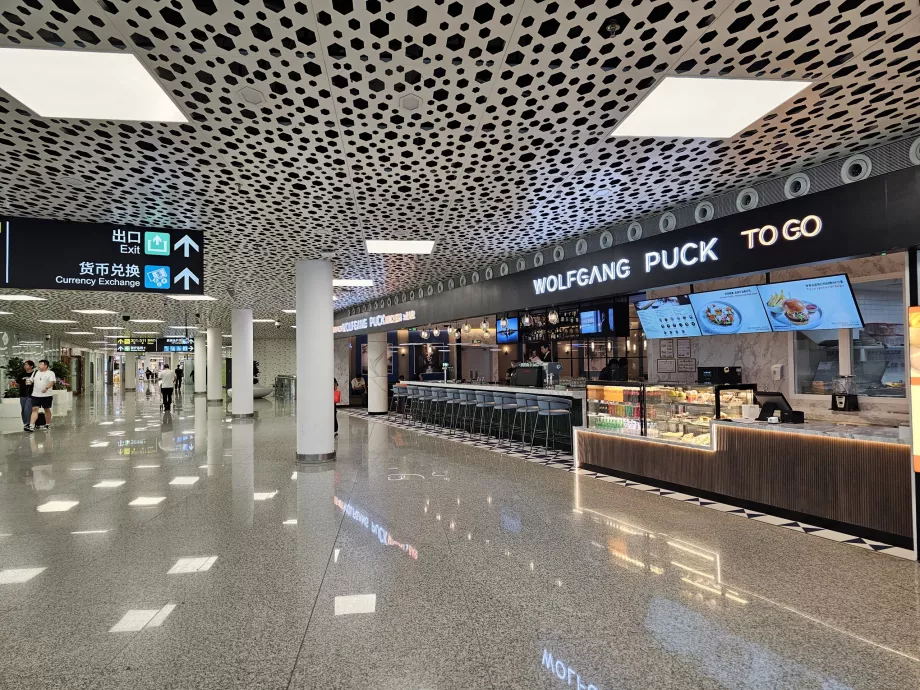 Restaurant i den internationale terminal