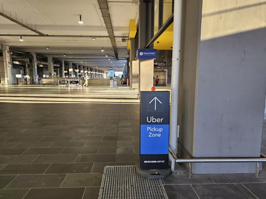 Uber-stander ved Terminal 4