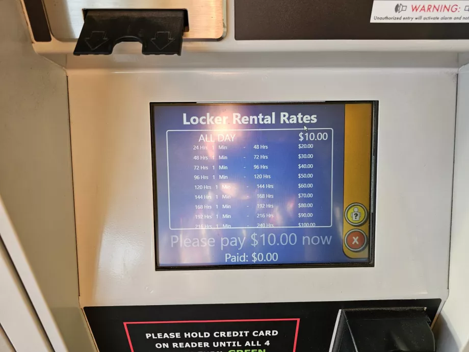 Priser på bagageopbevaring