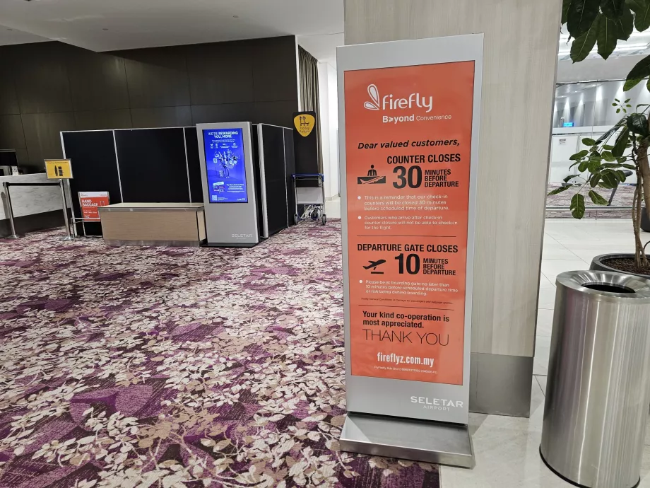 Information om check-in-tider