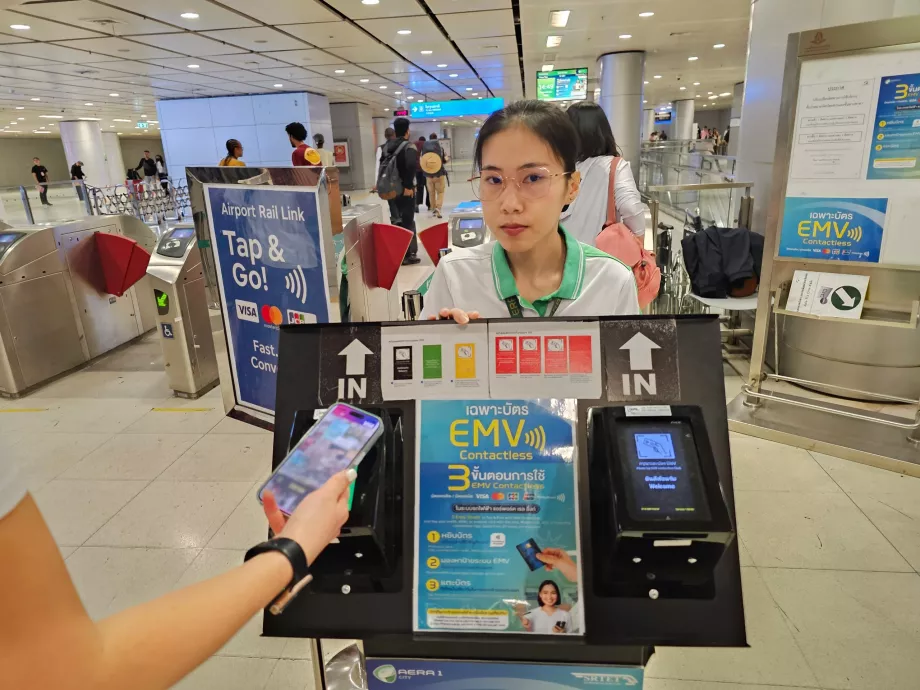 Betaling af metrobilletter med et kontaktløst kort