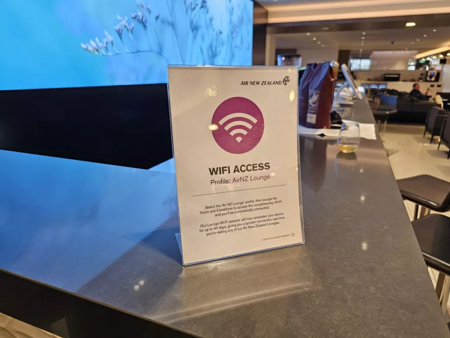 Wi-fi, ANZ-lounge