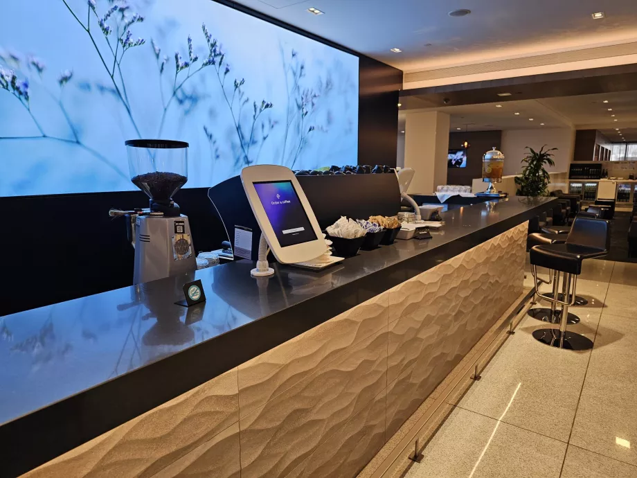 ANZ Lounge, kaffemaskine