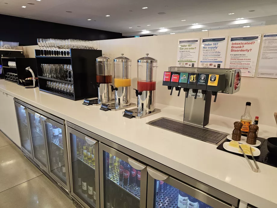 ANZ Lounge, læskedrikke