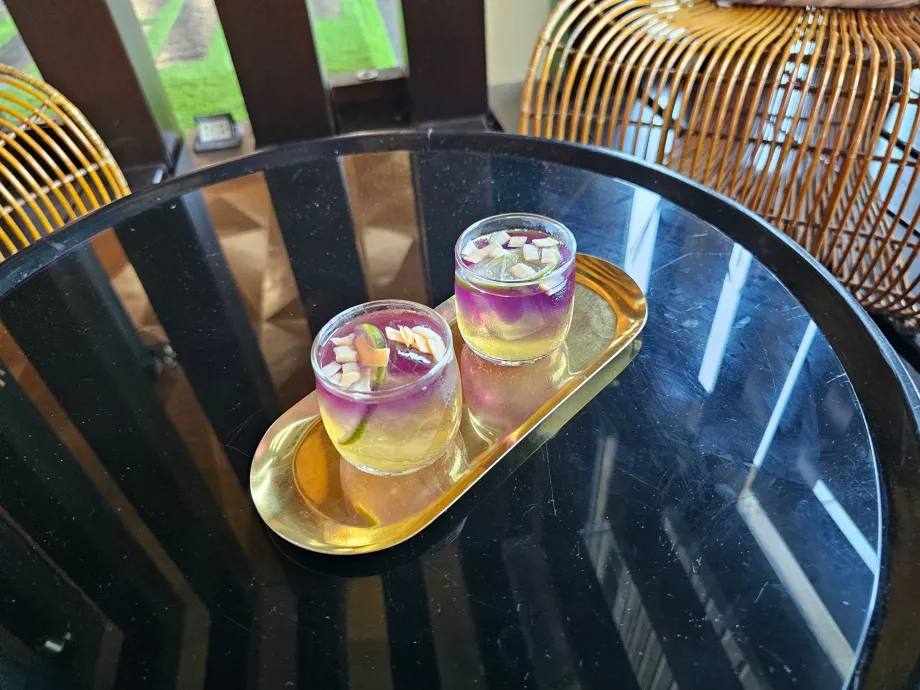 Velkomstdrink ved check-in